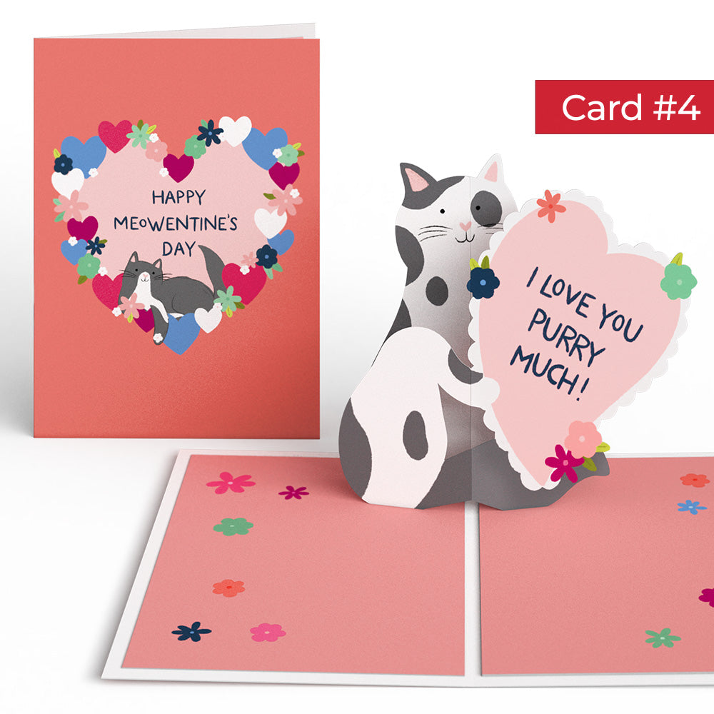 Happy Meowentine’s Day Cat 4-in-1 Nesting Card、mySite、solidvoid