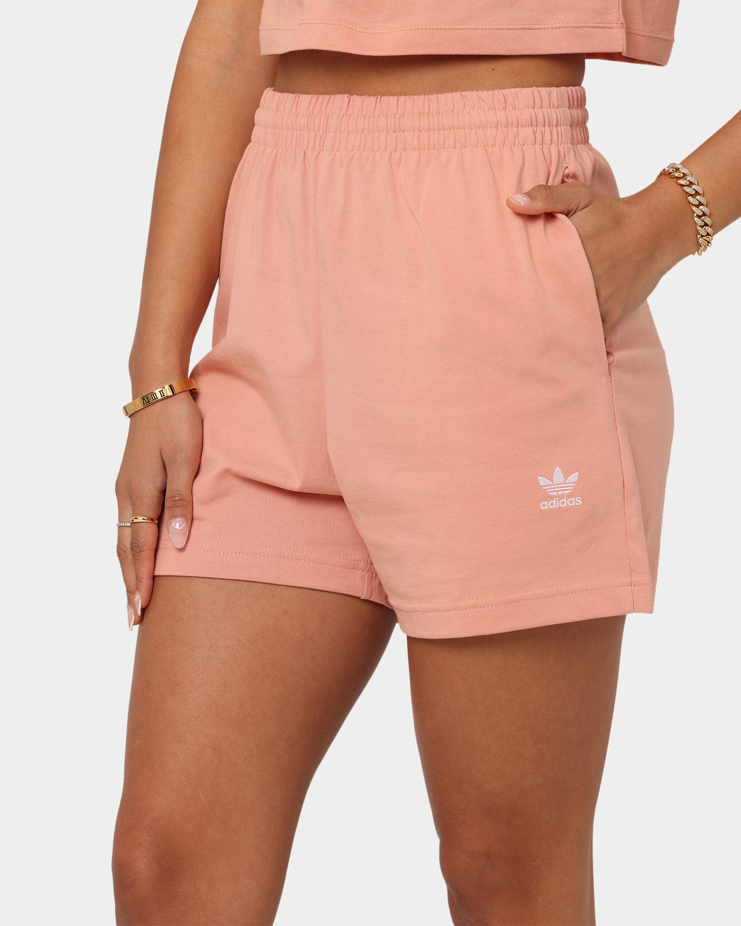 Adidas Women's Adicolour Essentials Shorts Blush、mySite、zt4zffjzw