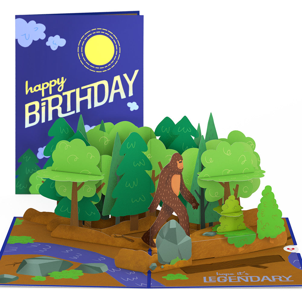 Bigfoot Legendary Birthday Pop-Up Card、mySite、solidvoid