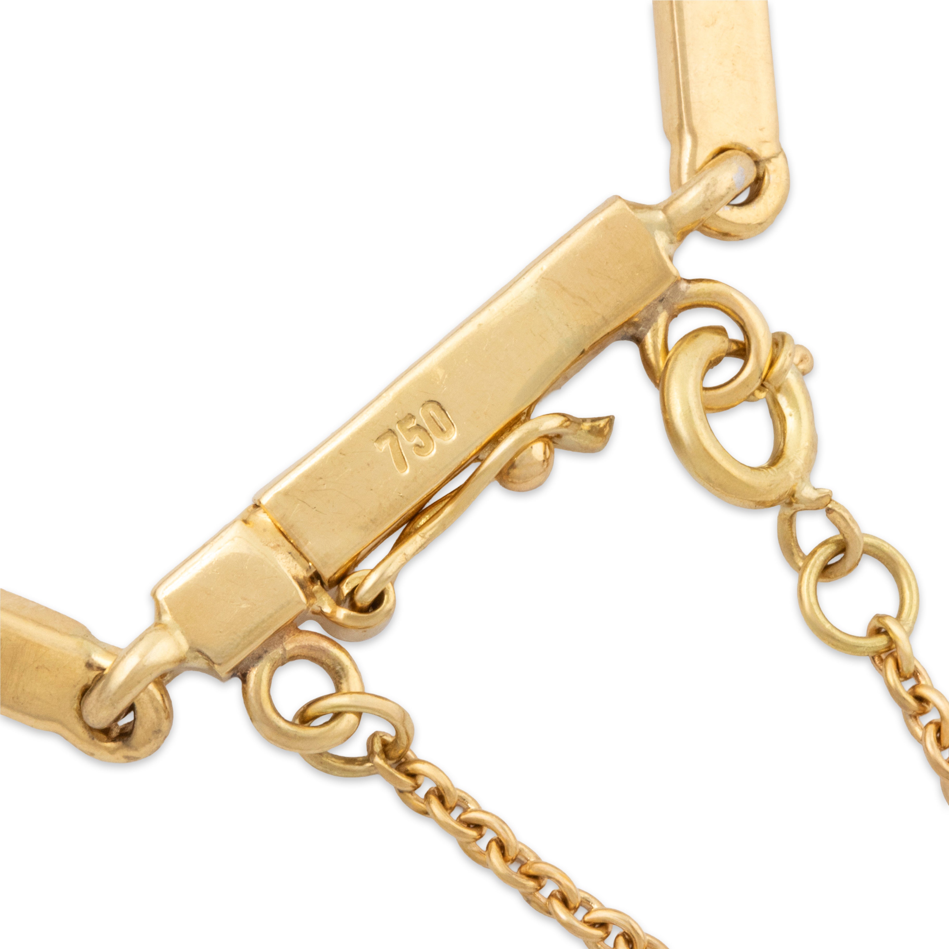 Vintage 18k Yellow Gold 2.50cttw Diamond Avant Garde Statement Necklace 18、mySite、hinf8tx79