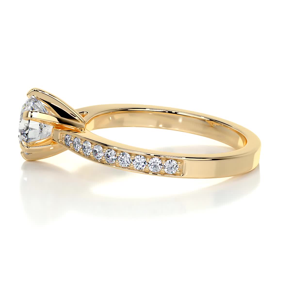 Talia Lab Grown Diamond Ring - 18K Yellow Gold、mySite、hinf8tx79