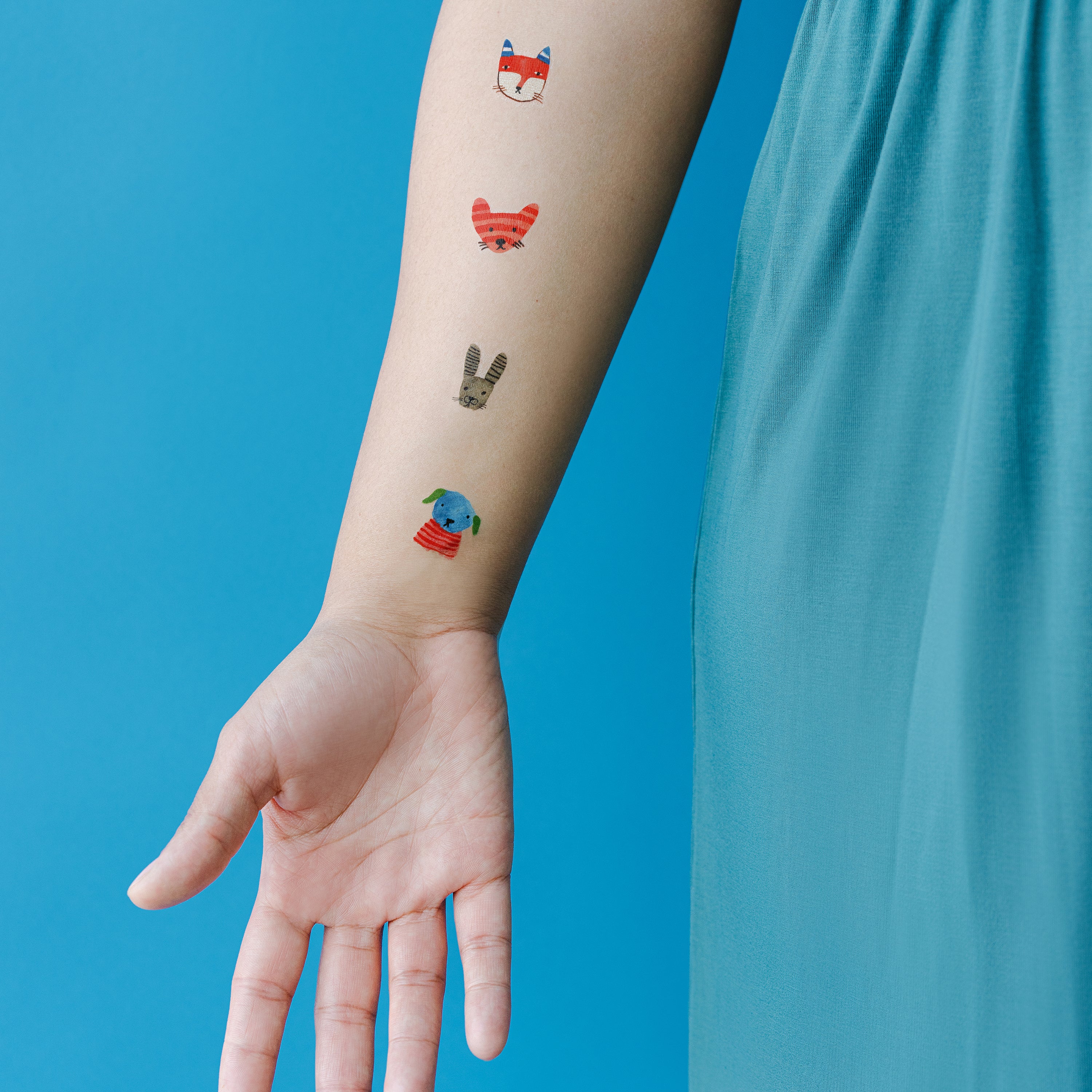  Fuzzy Faces Tattly Temporary Tattoo Sheets、mySite、ghnorth