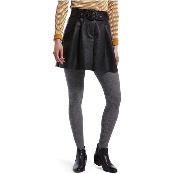 Hue Super Soft Brushed Sweater Tights-Perfect for Chilly Spring Days! Black, Gray, Brown、mySite、g9winljtr