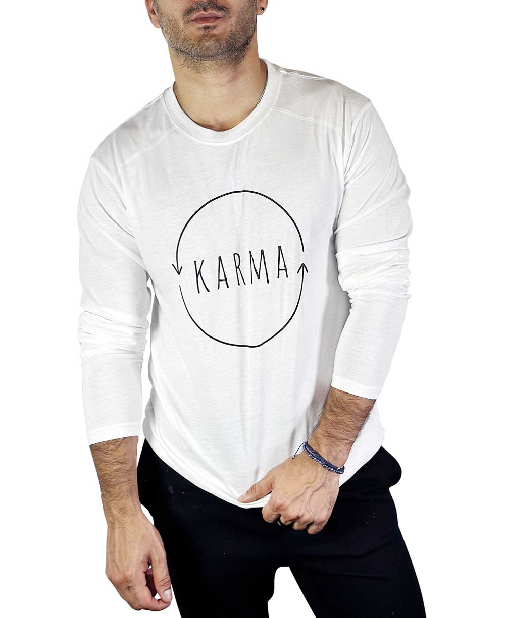 Men’s Karma Recycled Bottles Long Sleeves Tee、mySite、topwebapps
