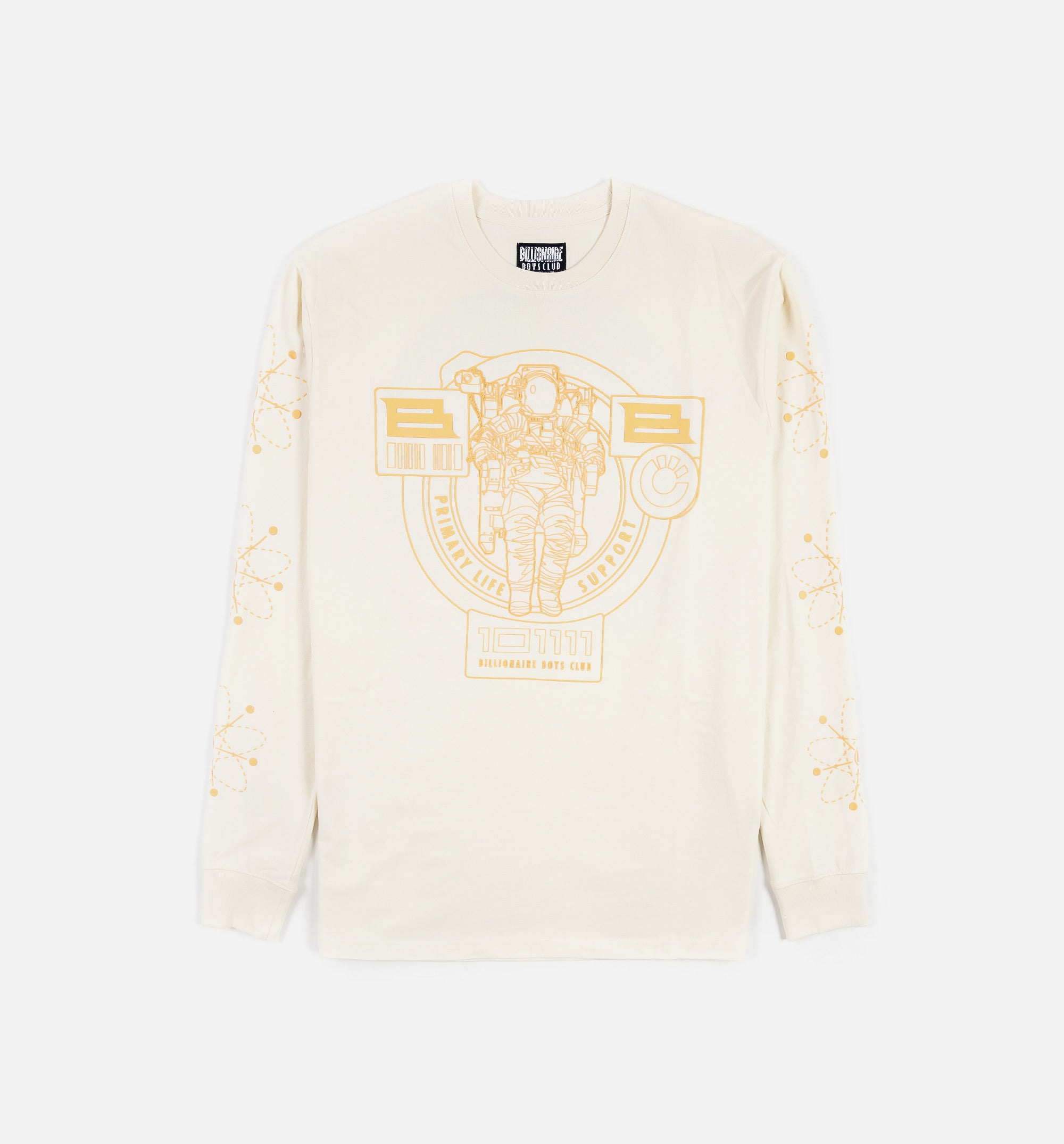 BB Process Mens Long Sleeve Shirt - White/Yellow、mySite、dreamappss