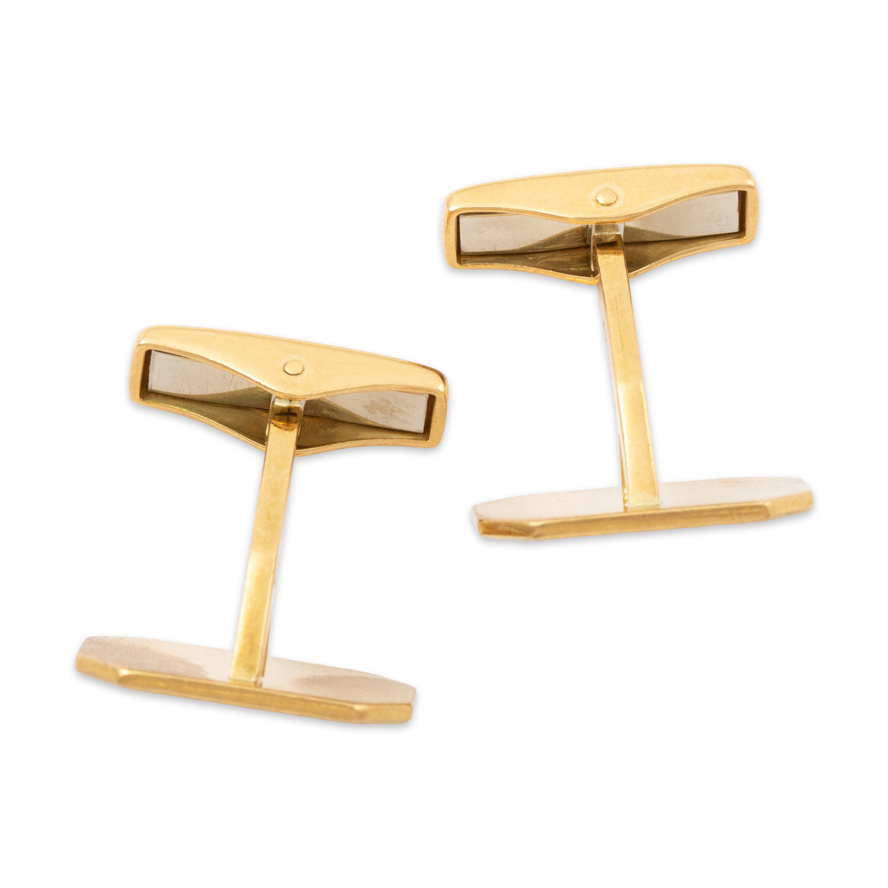 Vintage Tiffany & Co. 18k Yellow Gold Mid-Century West Germany Cufflinks、mySite、hinf8tx79