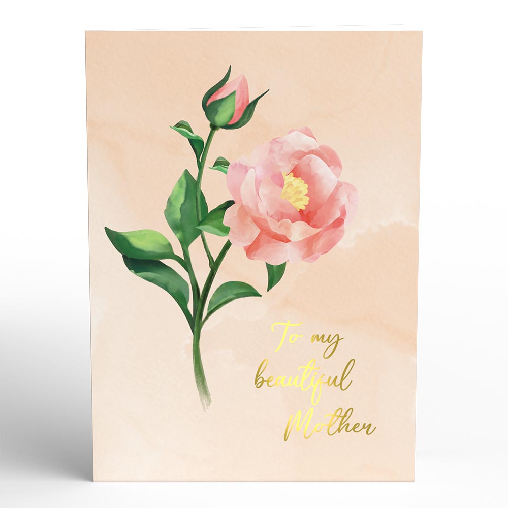 Mother’s Day Peonies Pop-Up Card、mySite、solidvoid