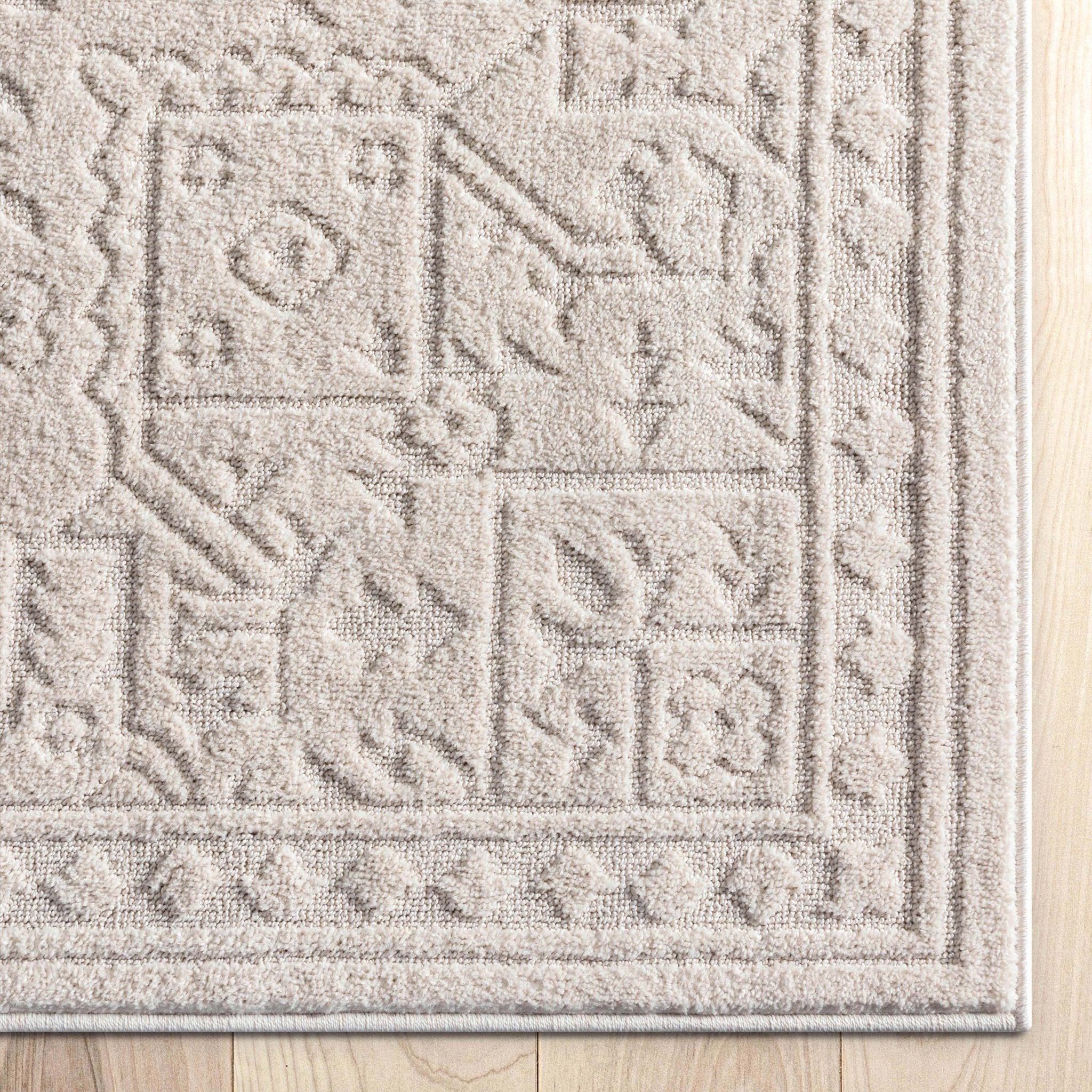 Cloud Medallion Heriz Soft Ivory Rug、mySite、gigharbornorthrealestate