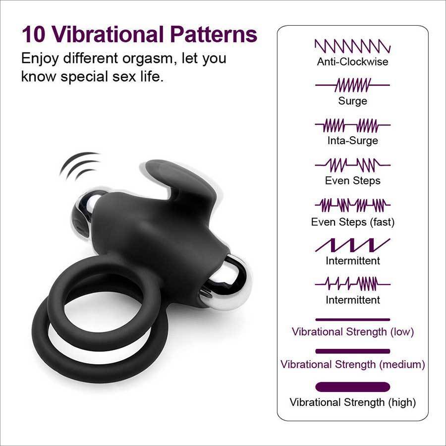 Silicone Flicker Vibrating Cock Ring & Penis Enhancer by Lynk Pleasure、mySite、bottomscart