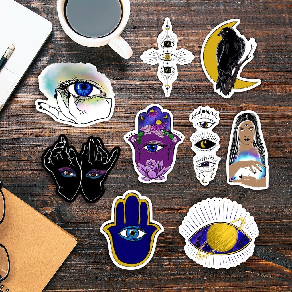  Mystical & Spiritual Stickers 9 Pack、mySite、ghnorth