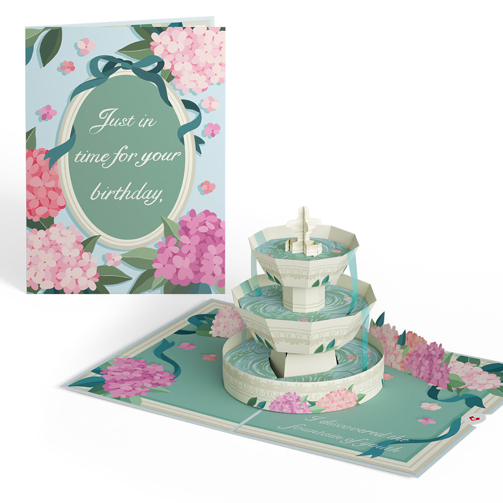 Fountain of Youth Birthday Pop-Up Card、mySite、solidvoid