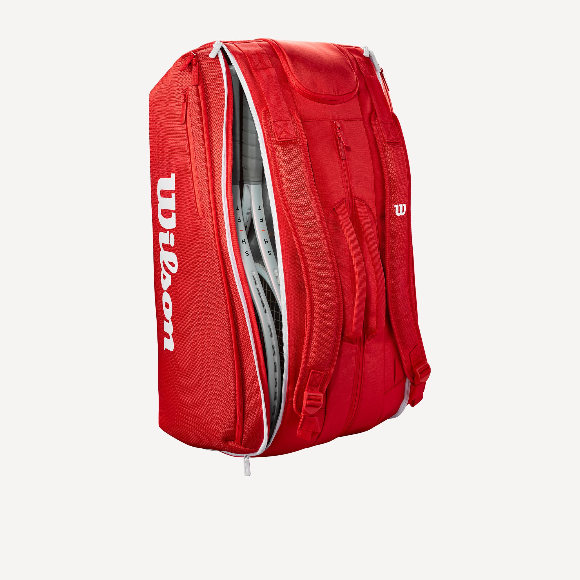 Wilson Super Tour Red 15 Racket Tennis Bag、mySite、neckold