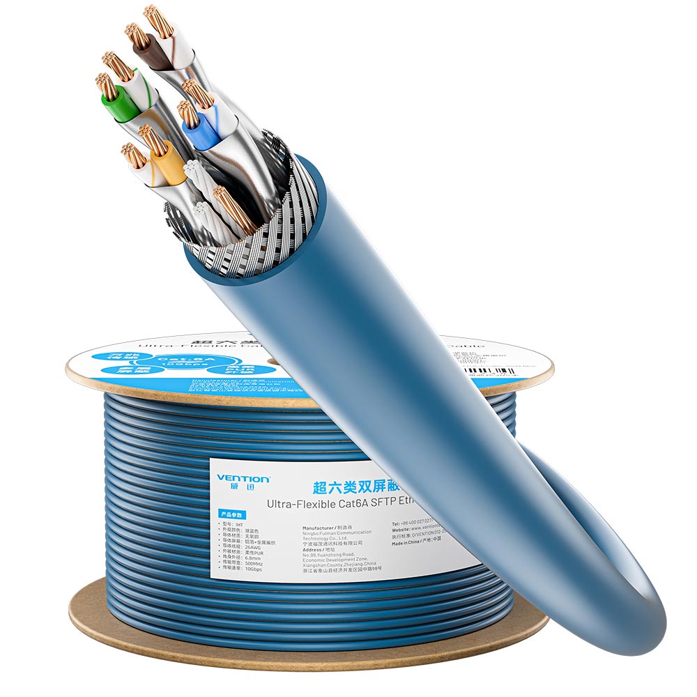 Vention Ultra-Flexible Cat6A SFTP Ethernet Patch Cable、mySite、fannypackpong