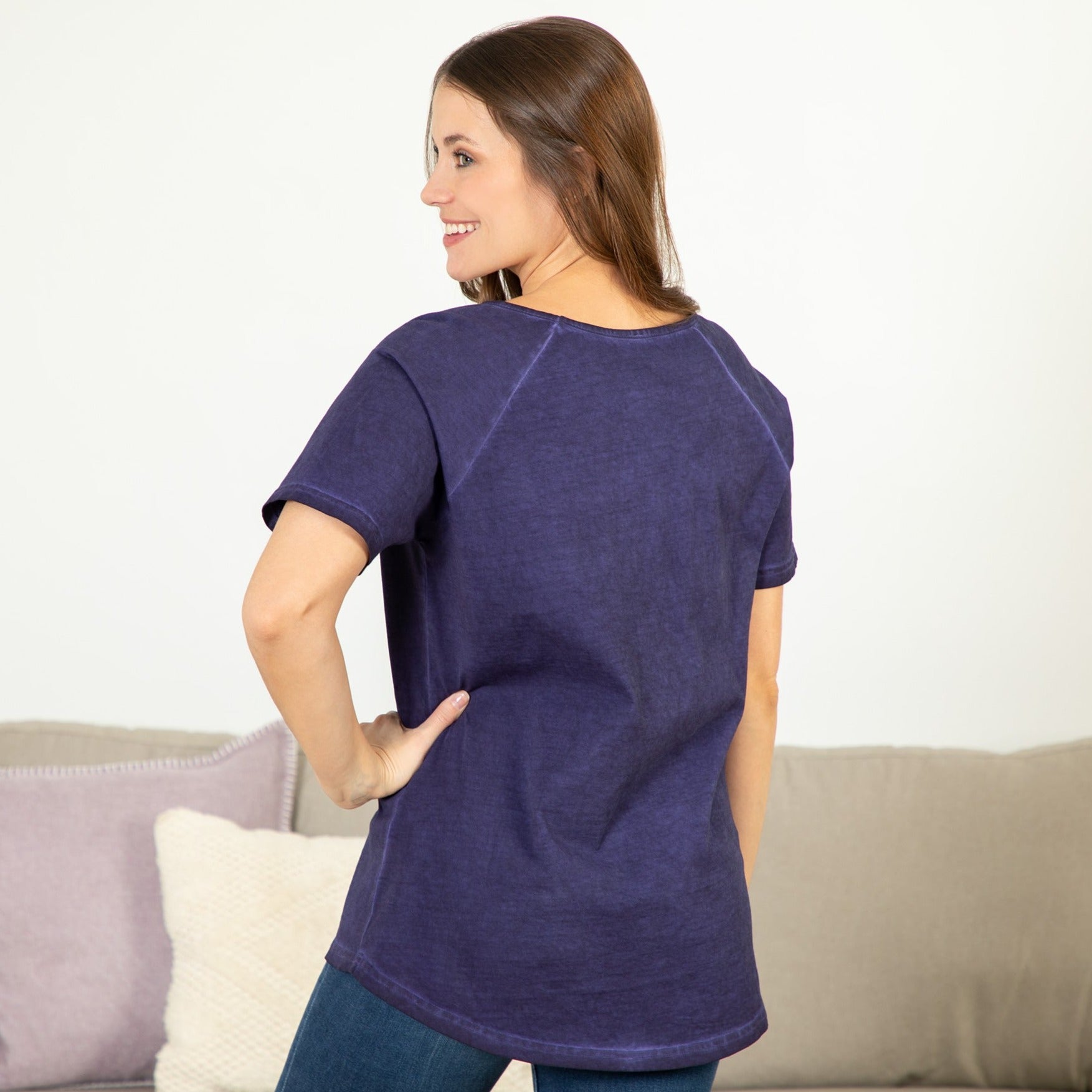 Pet & Moon Acid Wash Tee、mySite、camillekostekn