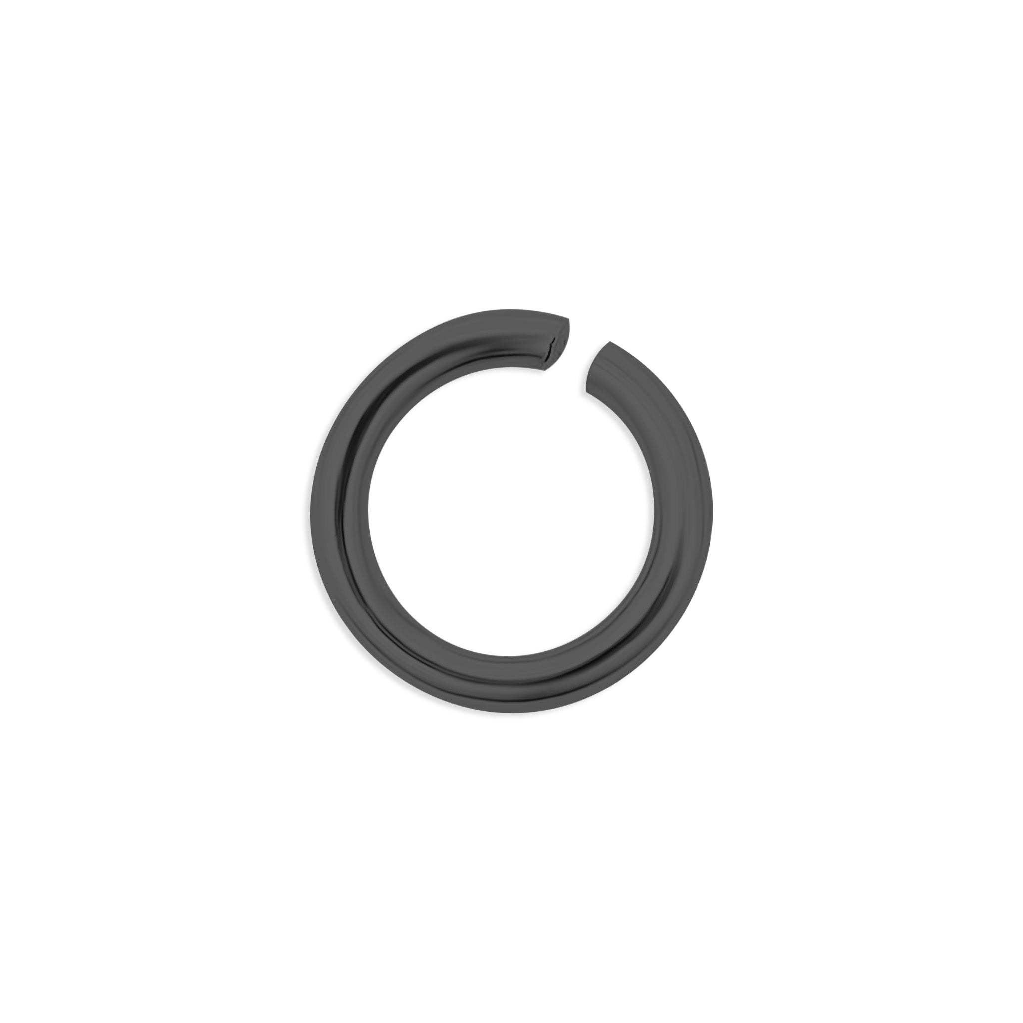 100 Pack Stainless Steel Black Open Jump Rings / ENC0024、mySite、dreamappss