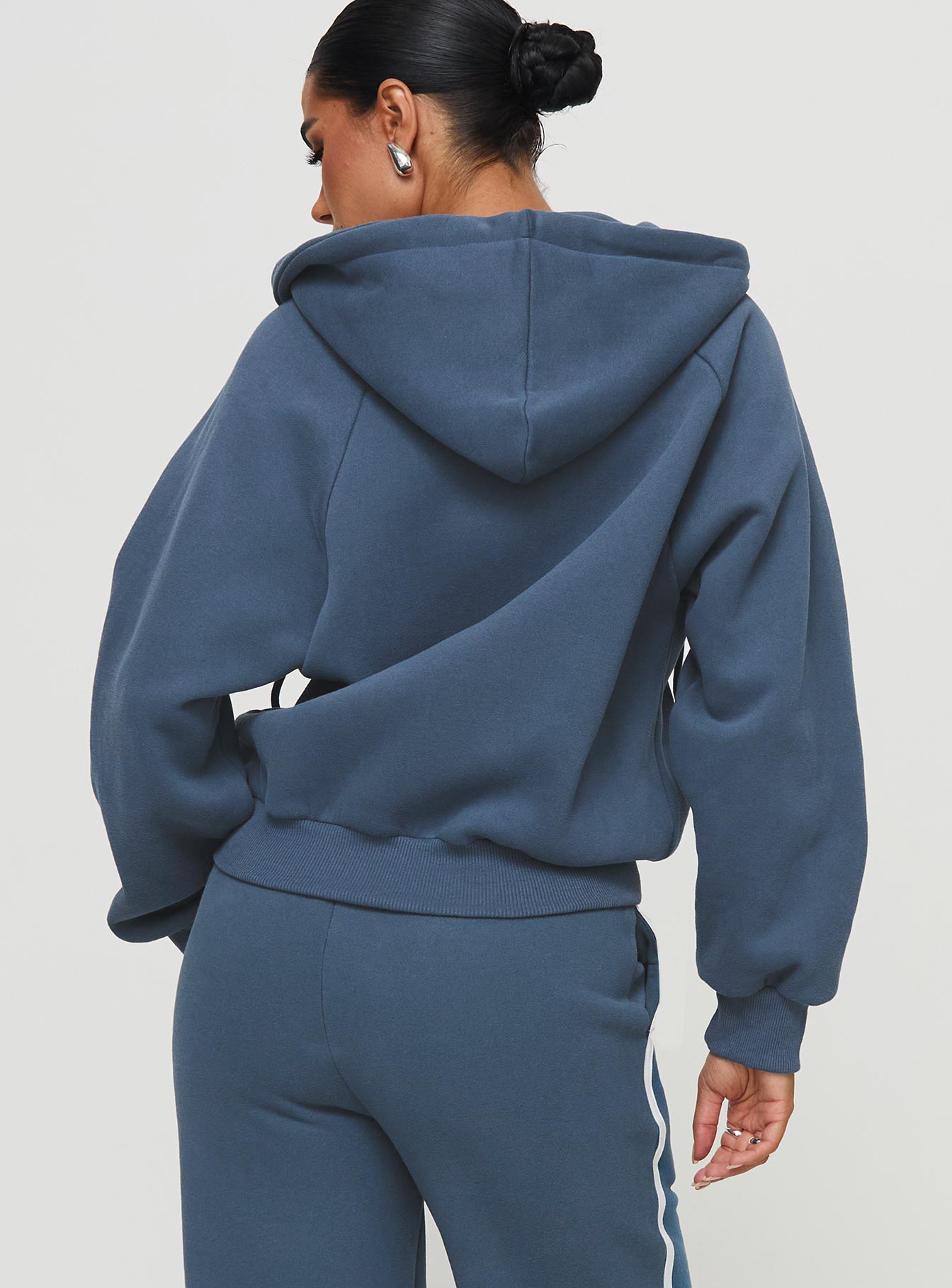 Skiller Zip Up Hooded Sweater Navy、mySite、solidvoid