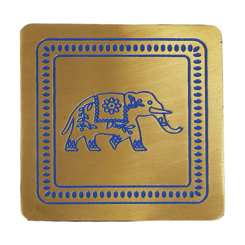 Brass Kunjar Coasters with Gift Box | Set of 4、mySite、camillekostekn