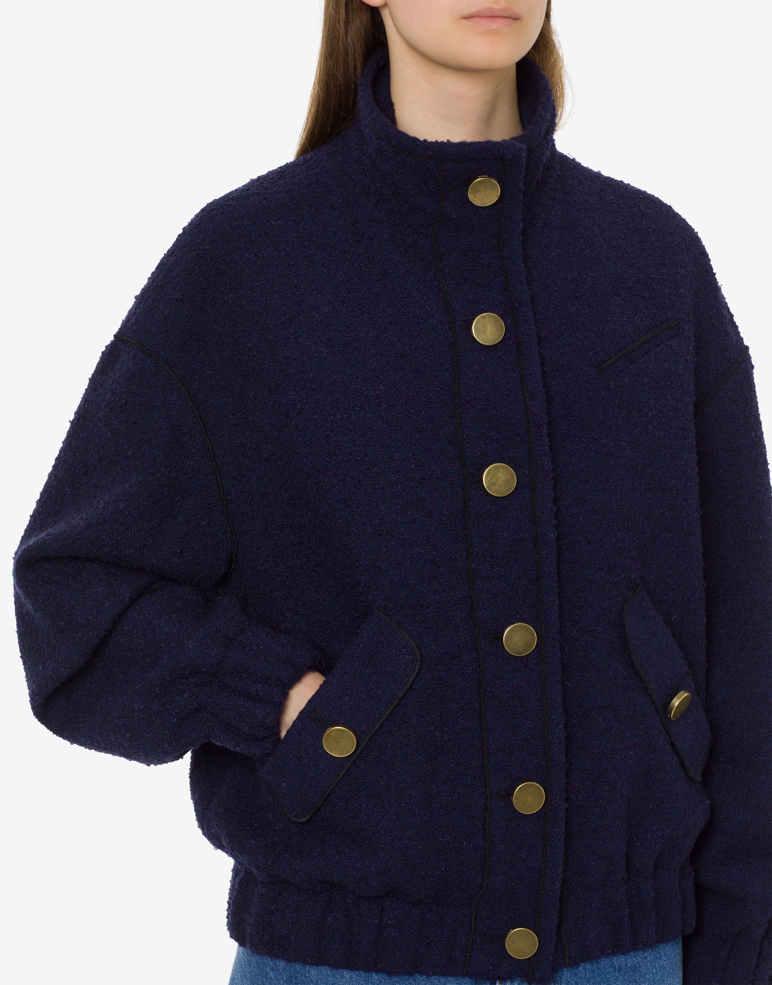 Bomber in stuoia bouclé、mySite、aoinhome