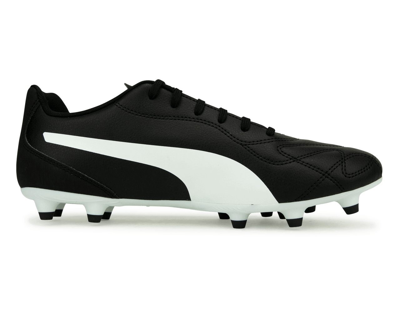 PUMA Men's Monarch II FG/AG Black/White、mySite、noshort