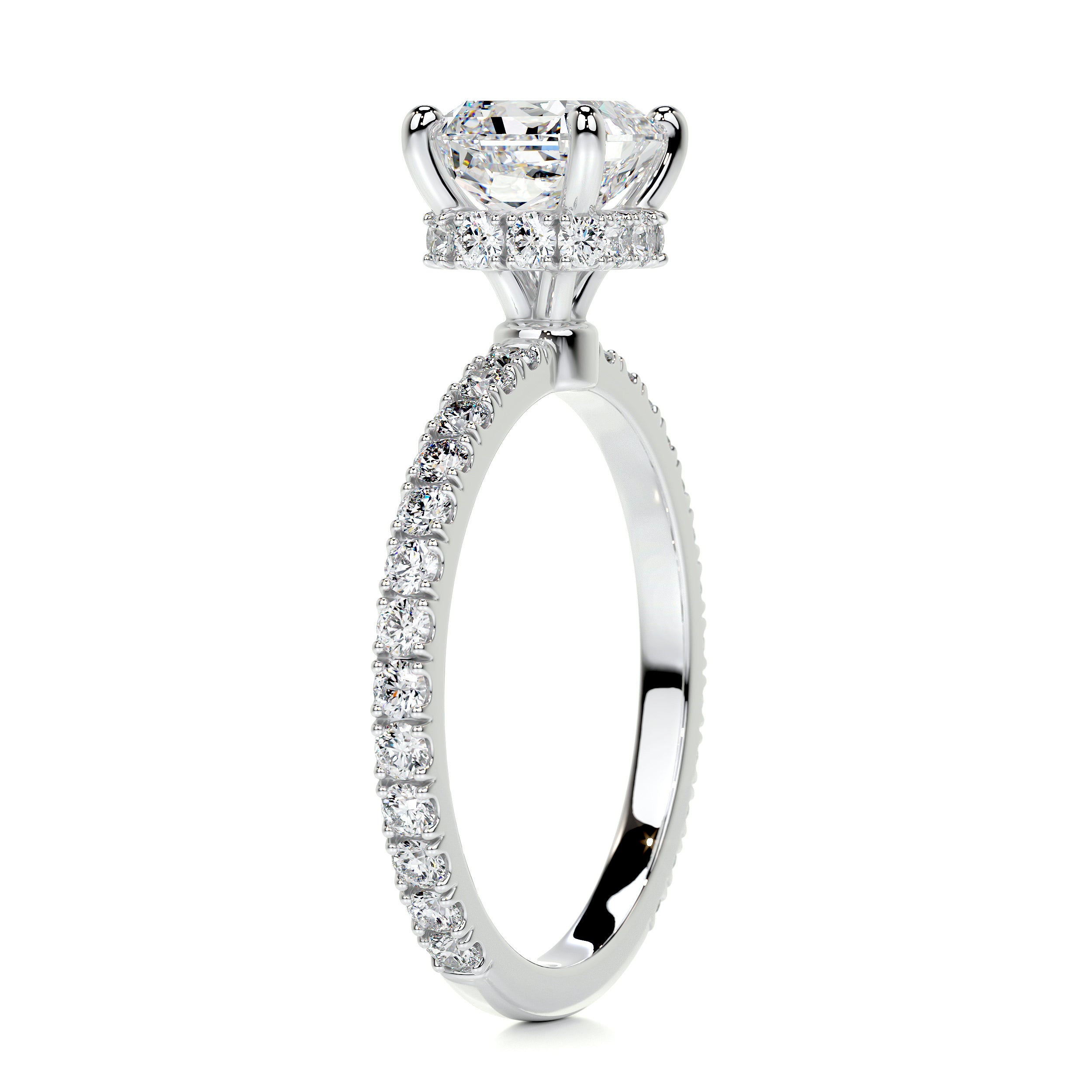 Vivienne Diamond Engagement Ring -18K White Gold、mySite、hinf8tx79