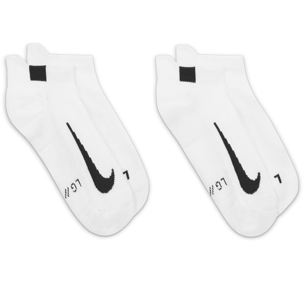 Nike Multiplier Max Low-Cut 2 Pack Socks - White