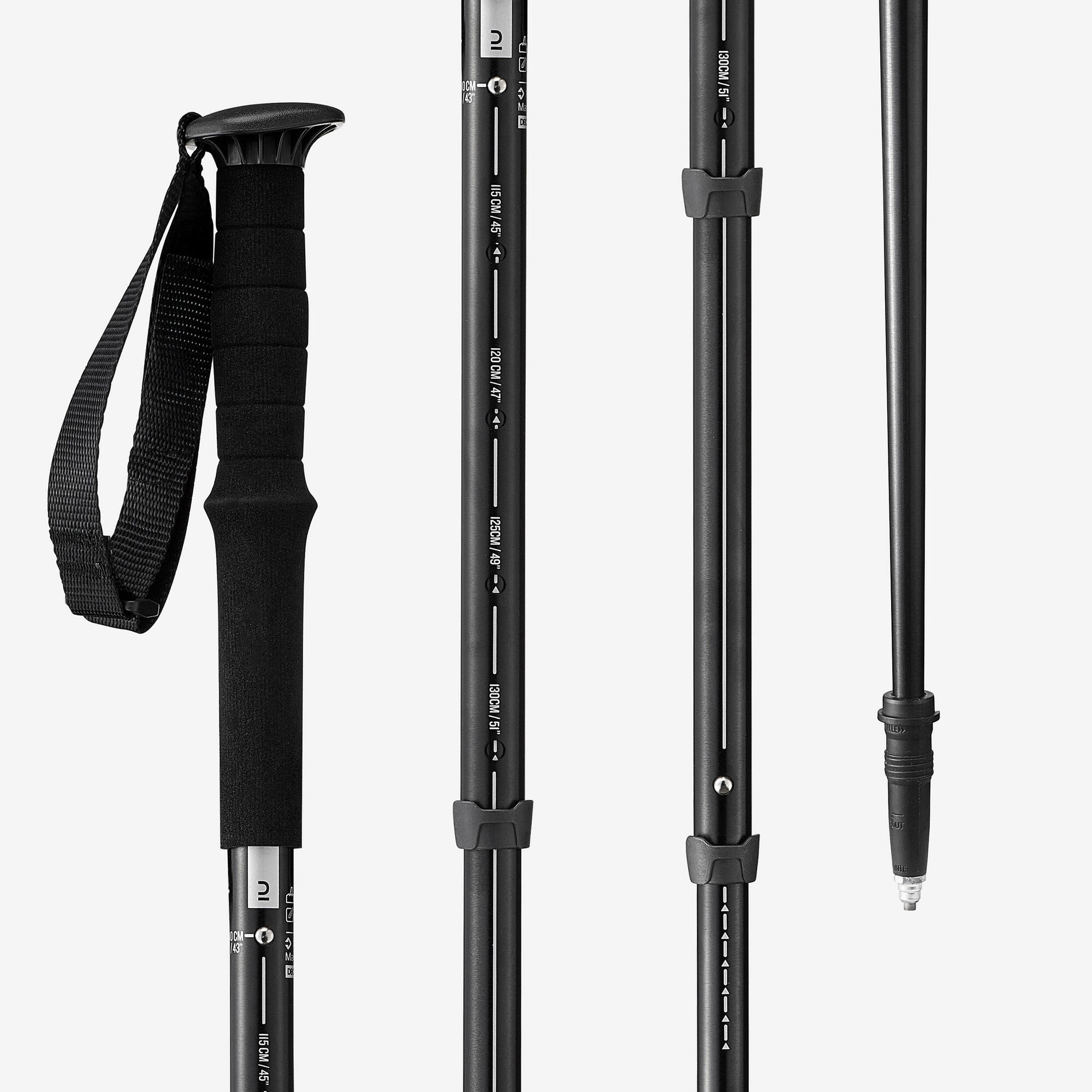 Forclaz 1 Easy Adjust Hiking Pole - MT100 Comfort Black、mySite、neckold