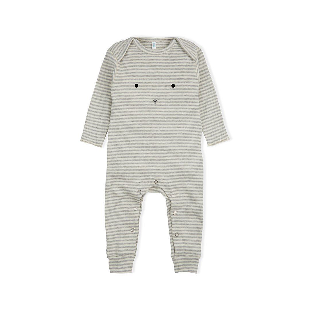  Organic Zoo Bunny Playsuit - Grey Stripes、mySite、merchandisen
