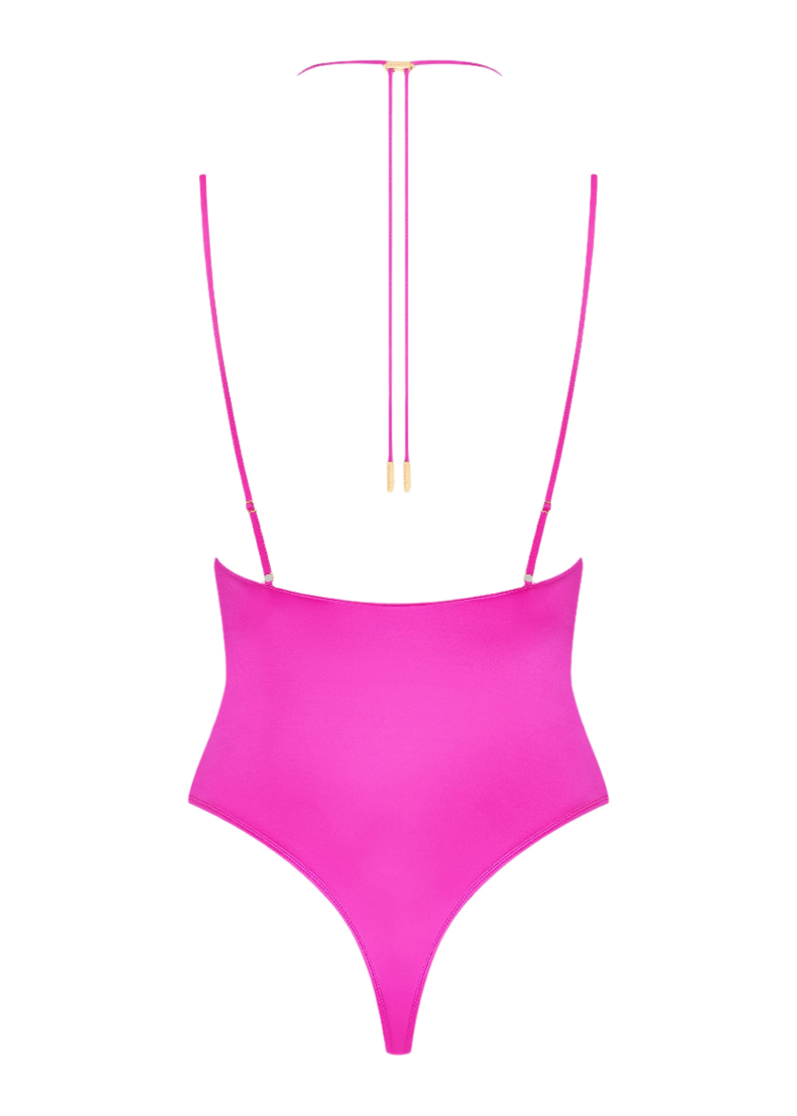  French Kiss Thong Bodysuit with Straps (Pink)、mySite、justintrudeaud