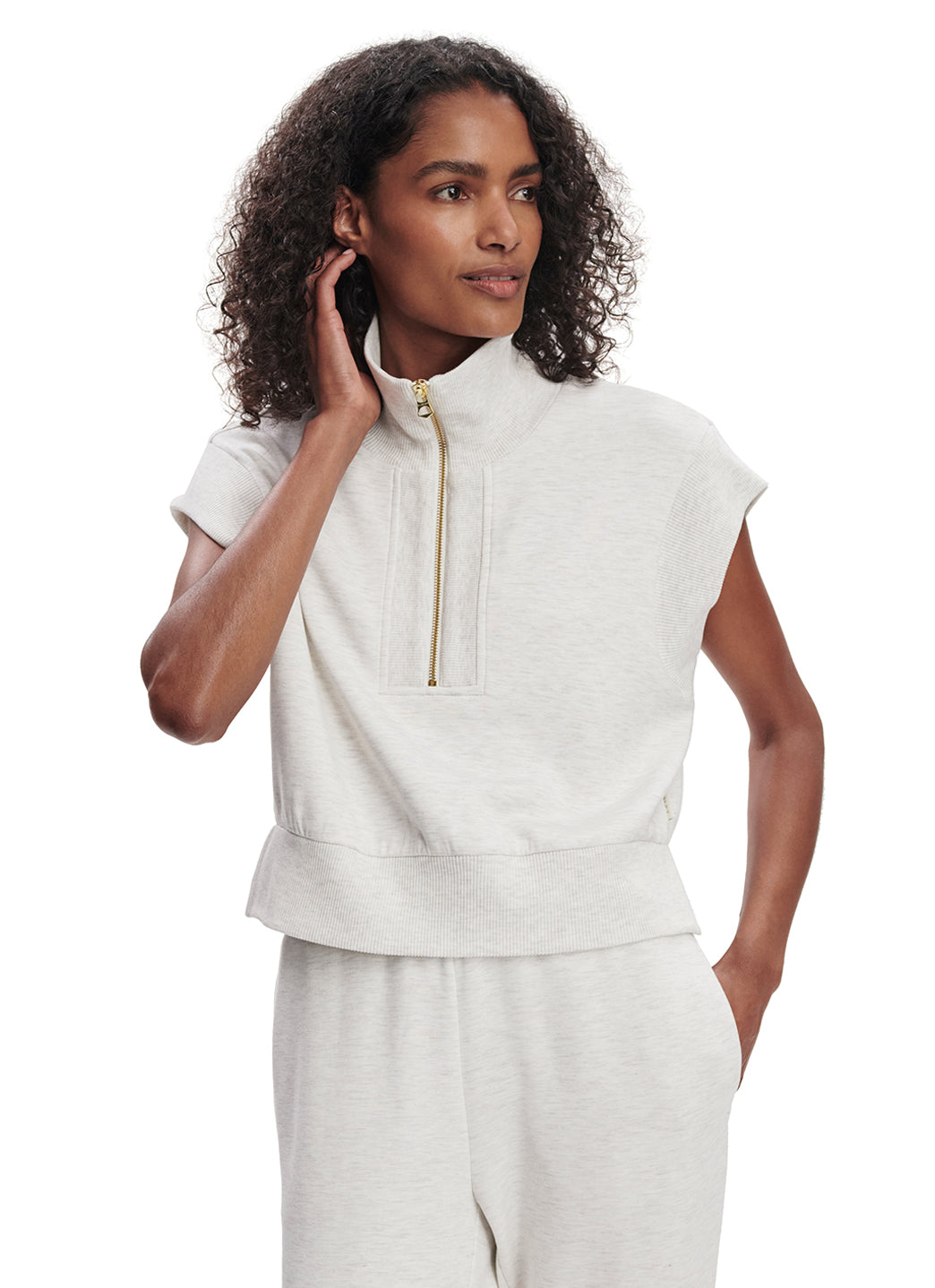 Varley Kelly Half Zip Sweater Top、mySite、noshort