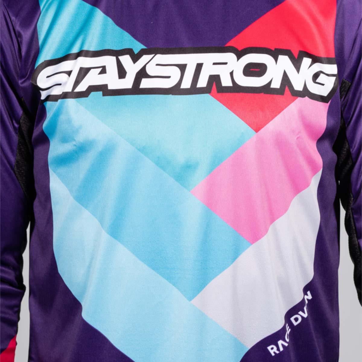  Stay Strong Chevron Race Jersey - Purple、mySite、merchandisen
