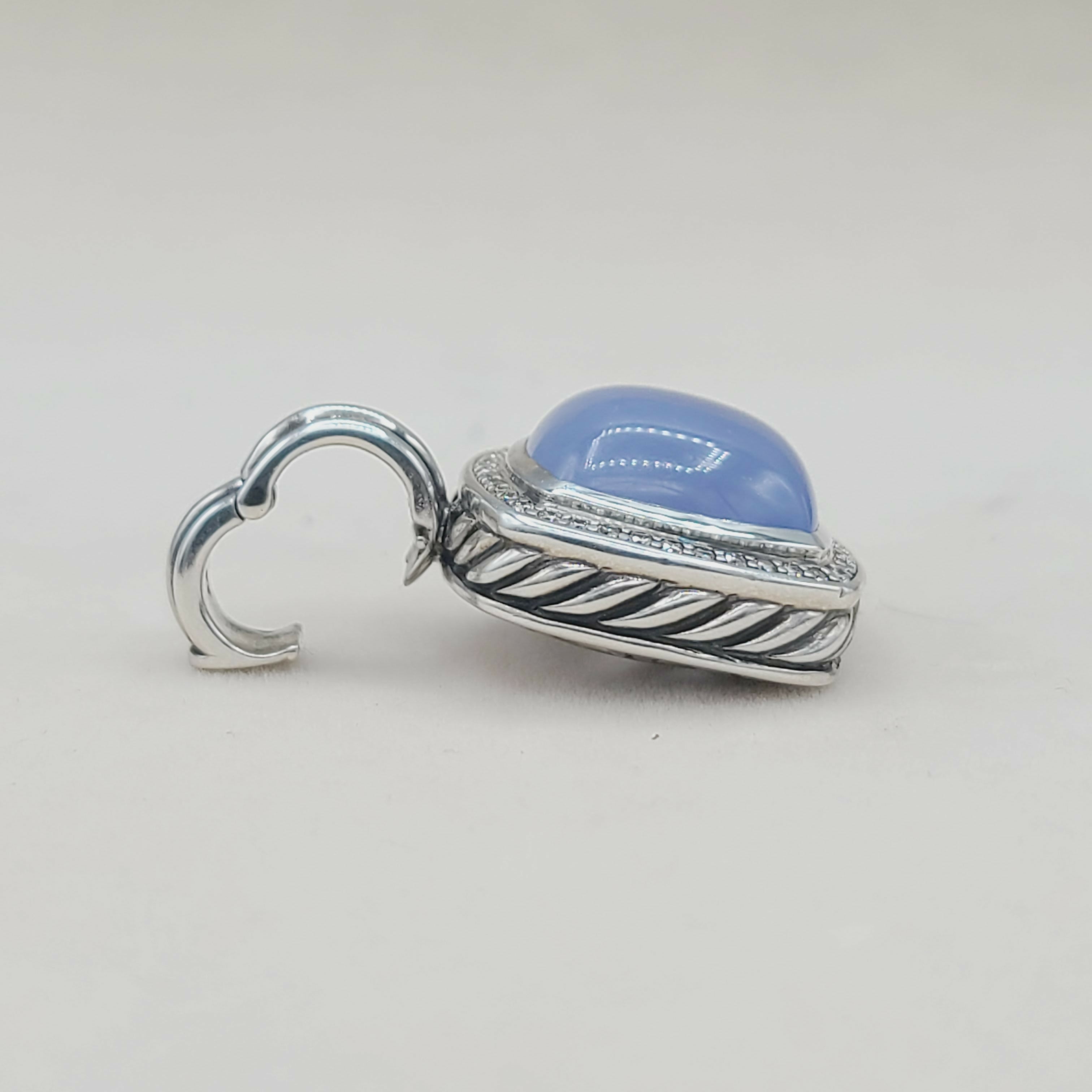 David Yurman Albion Pendant 14mm Chalcedony & Diamonds、mySite、hinf8tx79