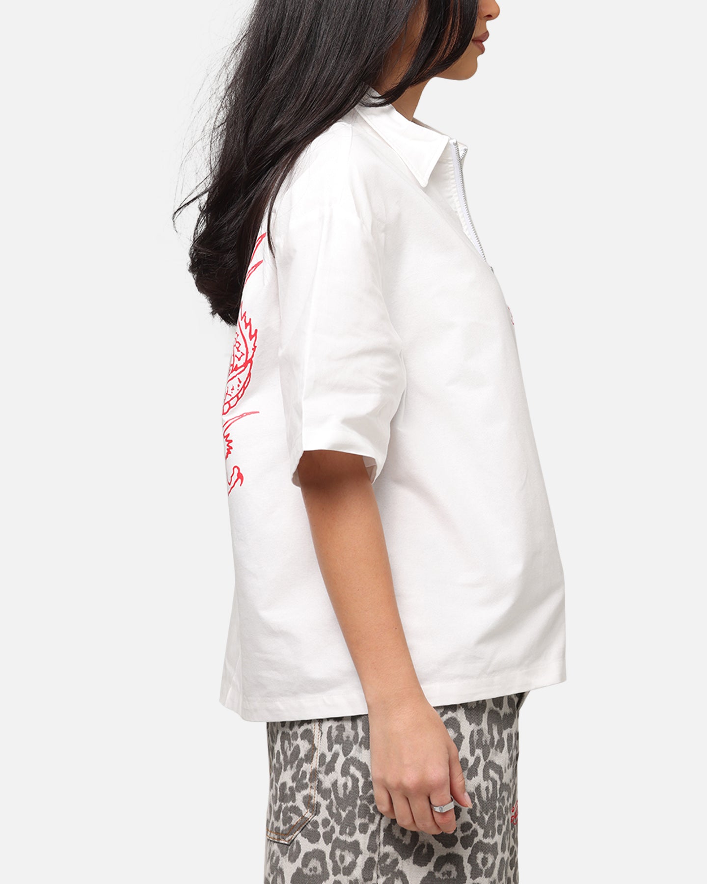 Ed Hardy Dragon Zip Shirt Off White、mySite、zt4zffjzw