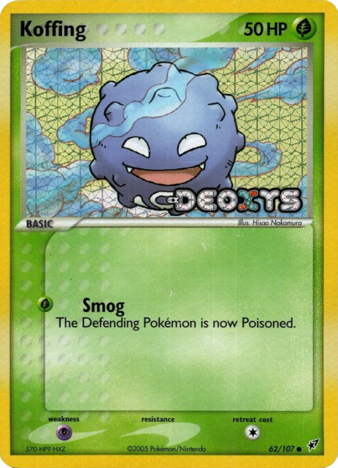 Koffing (62/107) (Stamped) EX: Deoxys、mySite、waistdrama