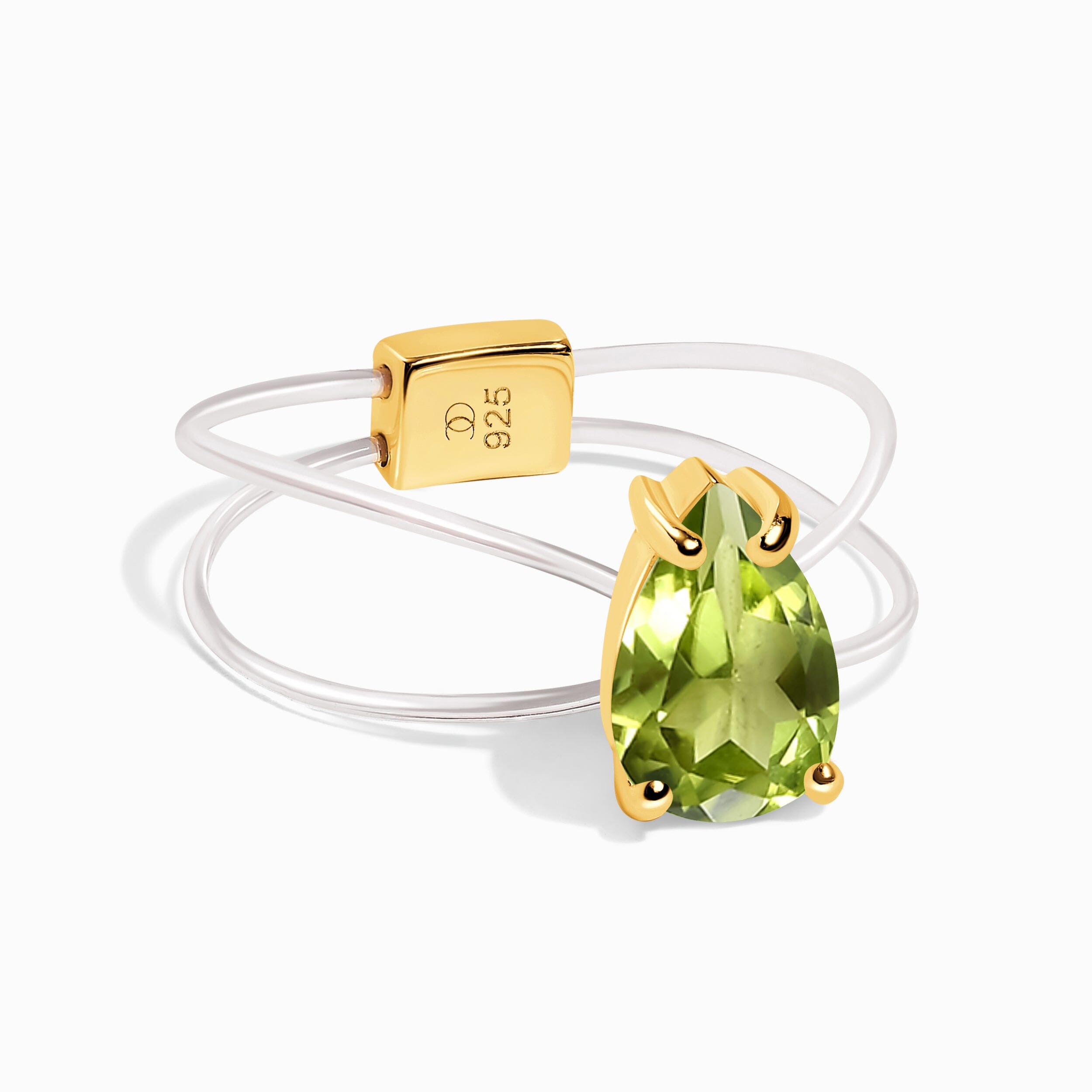 Peridot Ring Floating Sway - August Birthstone、mySite、hinf8tx79