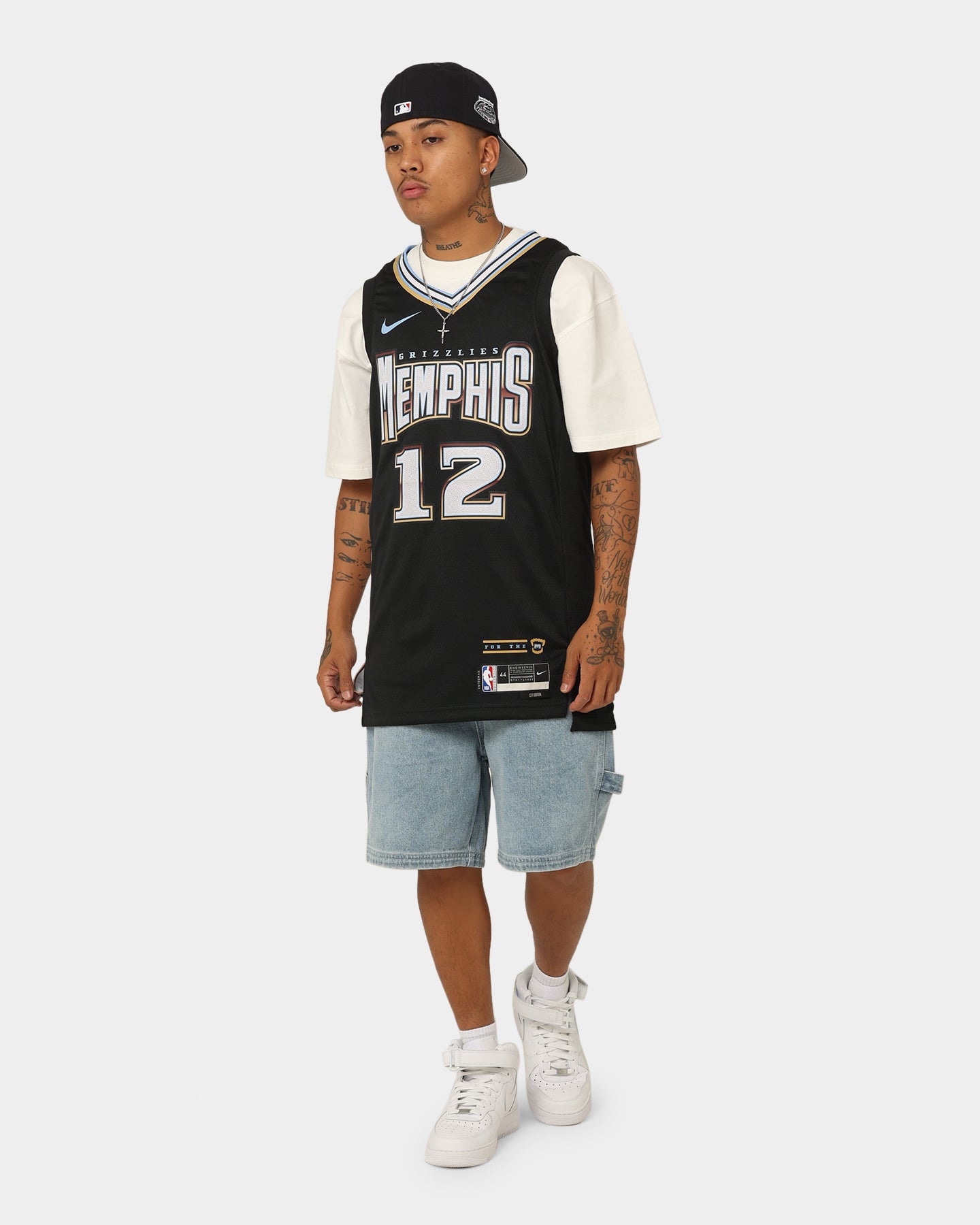 Nike Ja Morant Memphis Grizzlies #12 City Edition Nike Dri-FIT NBA Swingman Jersey Black、mySite、zt4zffjzw