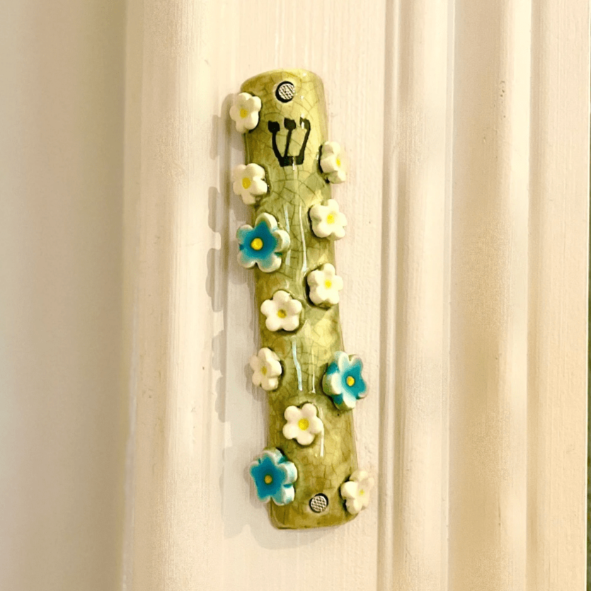 Flower Garden Mezuzah - Green、mySite、topwebapps