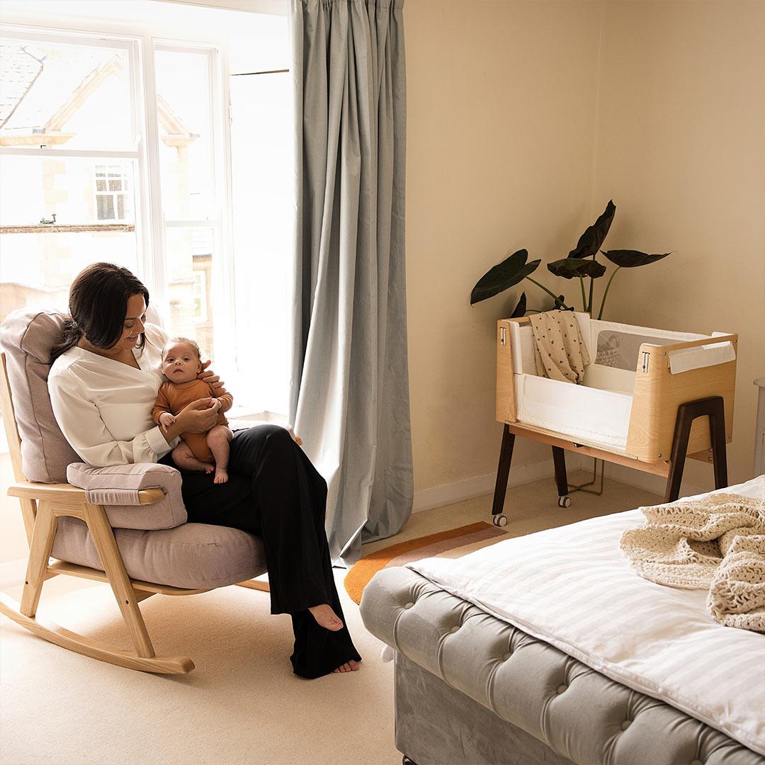  Gaia Hera Bedside Crib² - Natural/Walnut、mySite、merchandisen