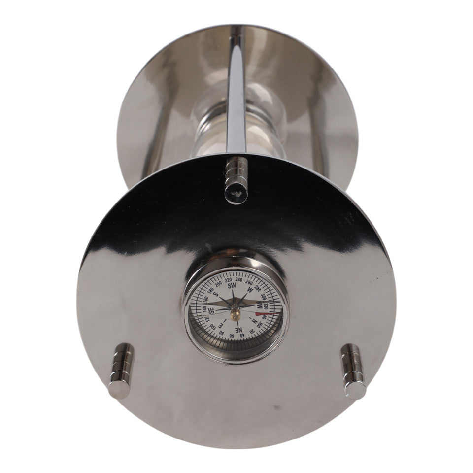  Perth Silver Aluminum Compass Hourglass、mySite、elrpsem3k
