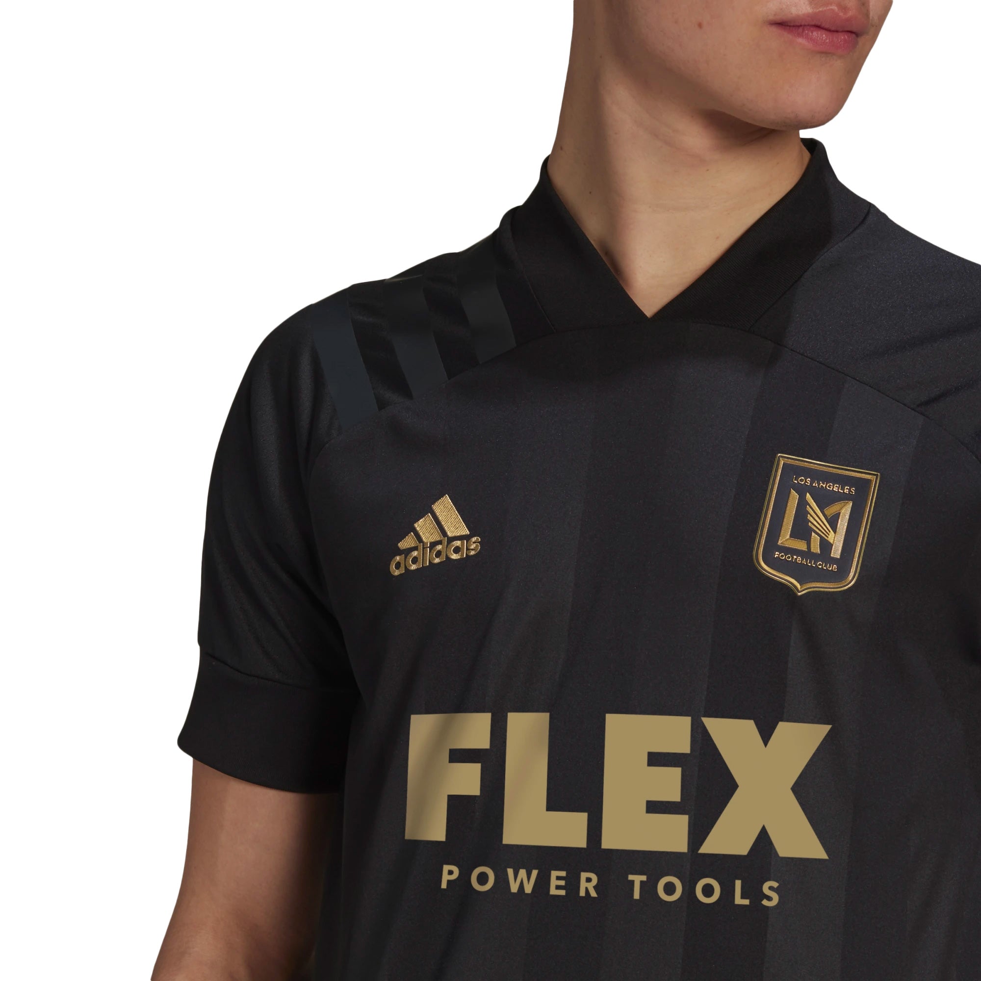 adidas Men's LAFC 2021/22 Authentic Home Jersey Black/Gold、mySite、noshort