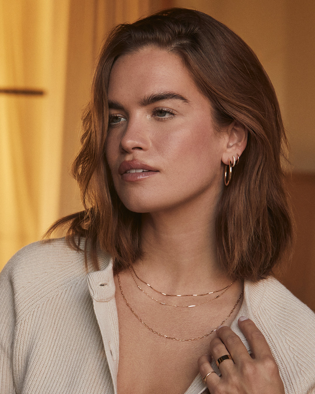 Diamond Double Down Single Huggie、mySite、hinf8tx79