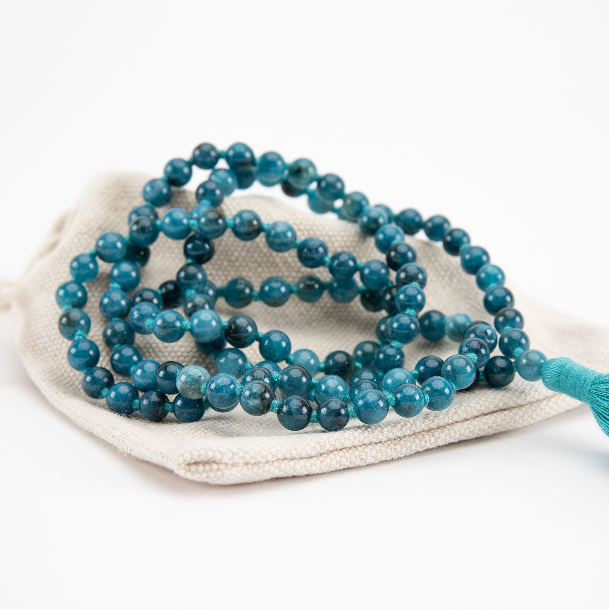 Handmade Prayer Beads: Apatite Mala、mySite、topwebapps