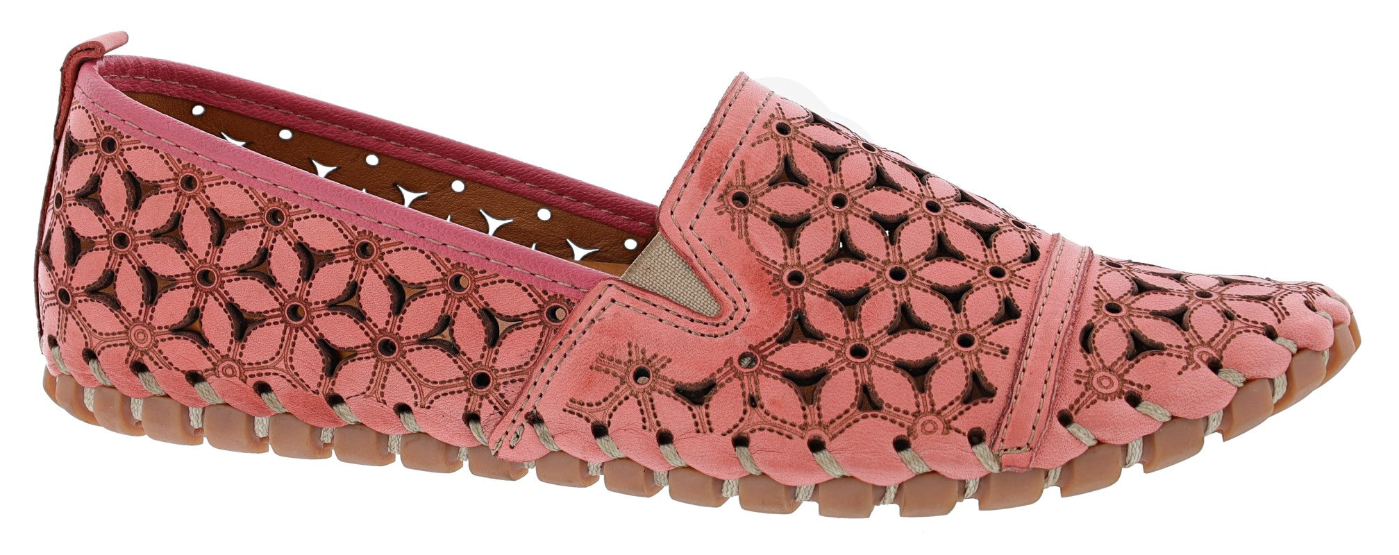 Spring Step Women's Flowerflow Perforated Slip-On Walking Shoes、mySite、dreamappss