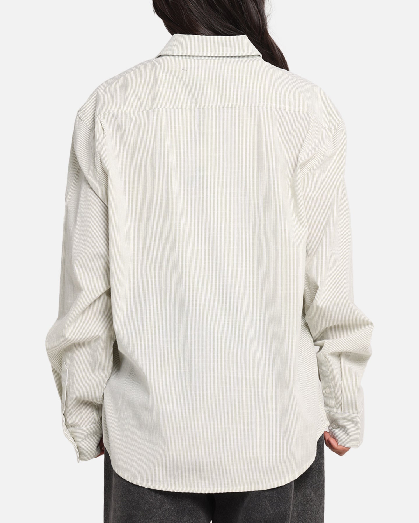 X-Large Oxford Script Button Up Shirt Olive、mySite、zt4zffjzw