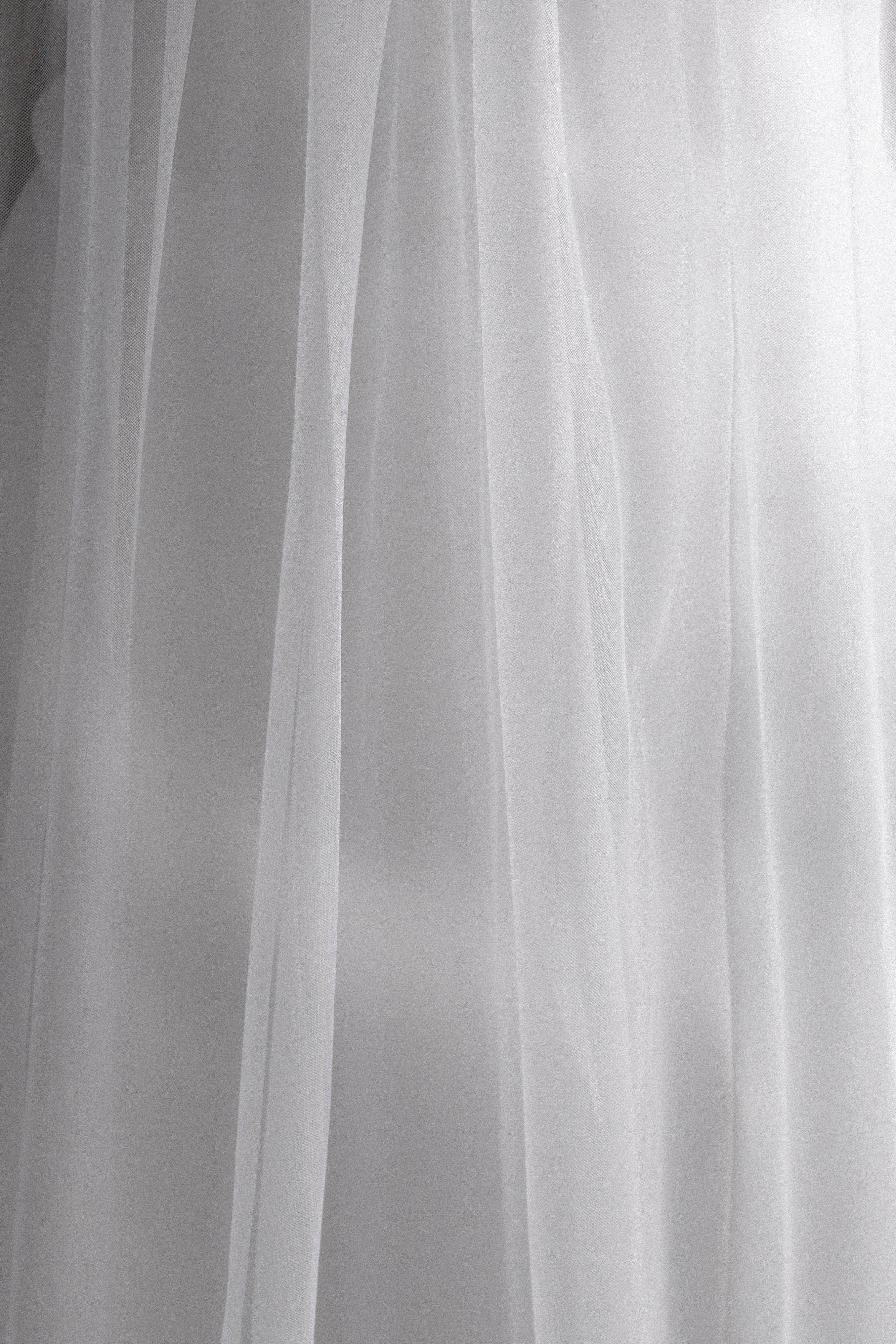 Bettany Chiffon Strapless Maxi Dress - White、mySite、solidvoid