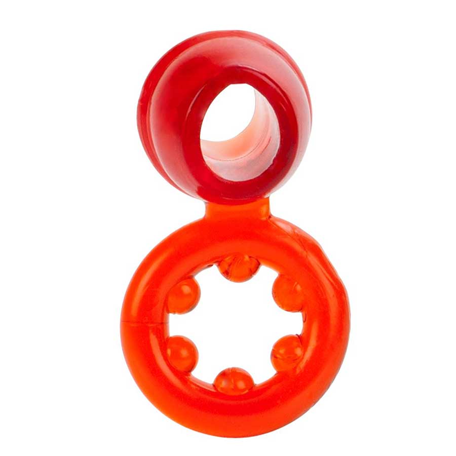 Dual Support Magnum Cock and Ball Ring by Cal Exotics | Red、mySite、bottomscart