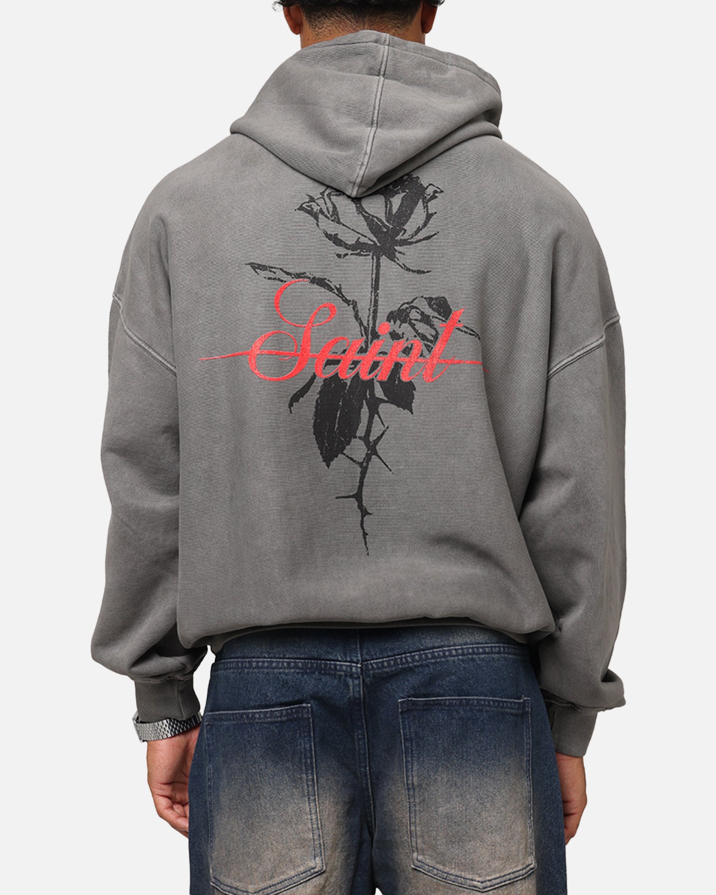 Saint Morta St Valentines Boxy Hoodie Washed Charcoal、mySite、zt4zffjzw