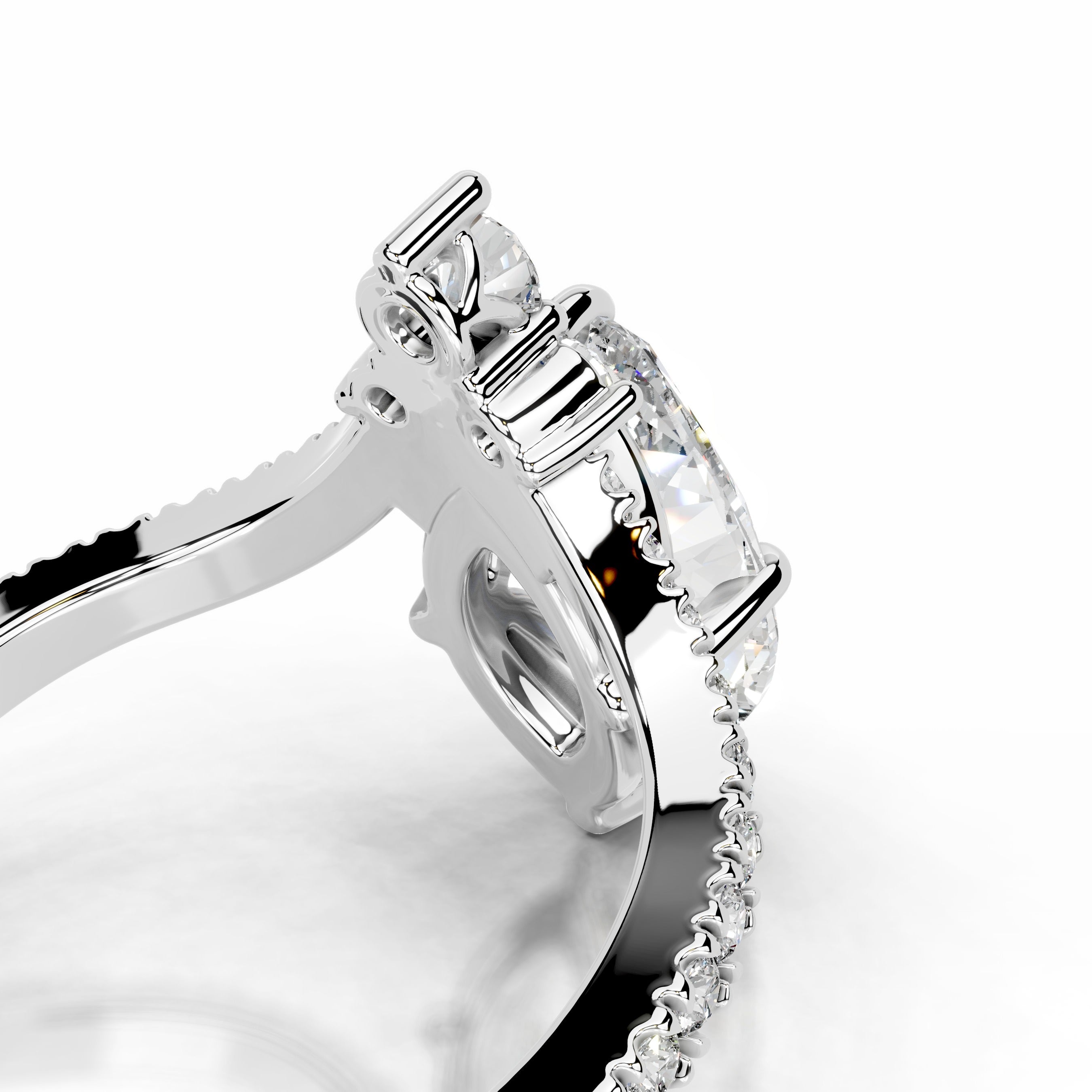 Tia Diamond Engagement Ring - 18K White Gold、mySite、hinf8tx79
