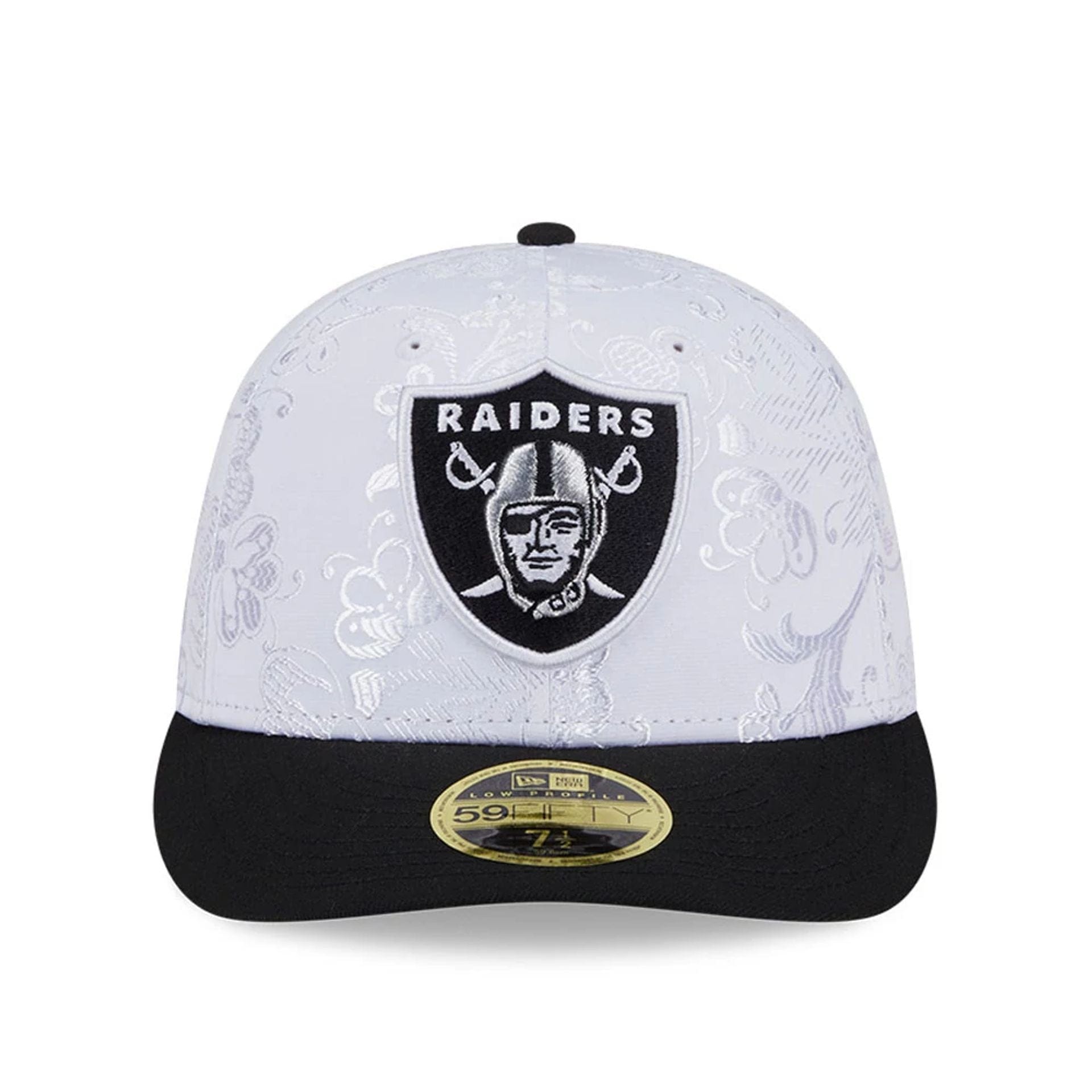 Las Vegas Raiders NFL Open White Low Profile 59FIFTY Fitted Cap、mySite、vikingsvslions
