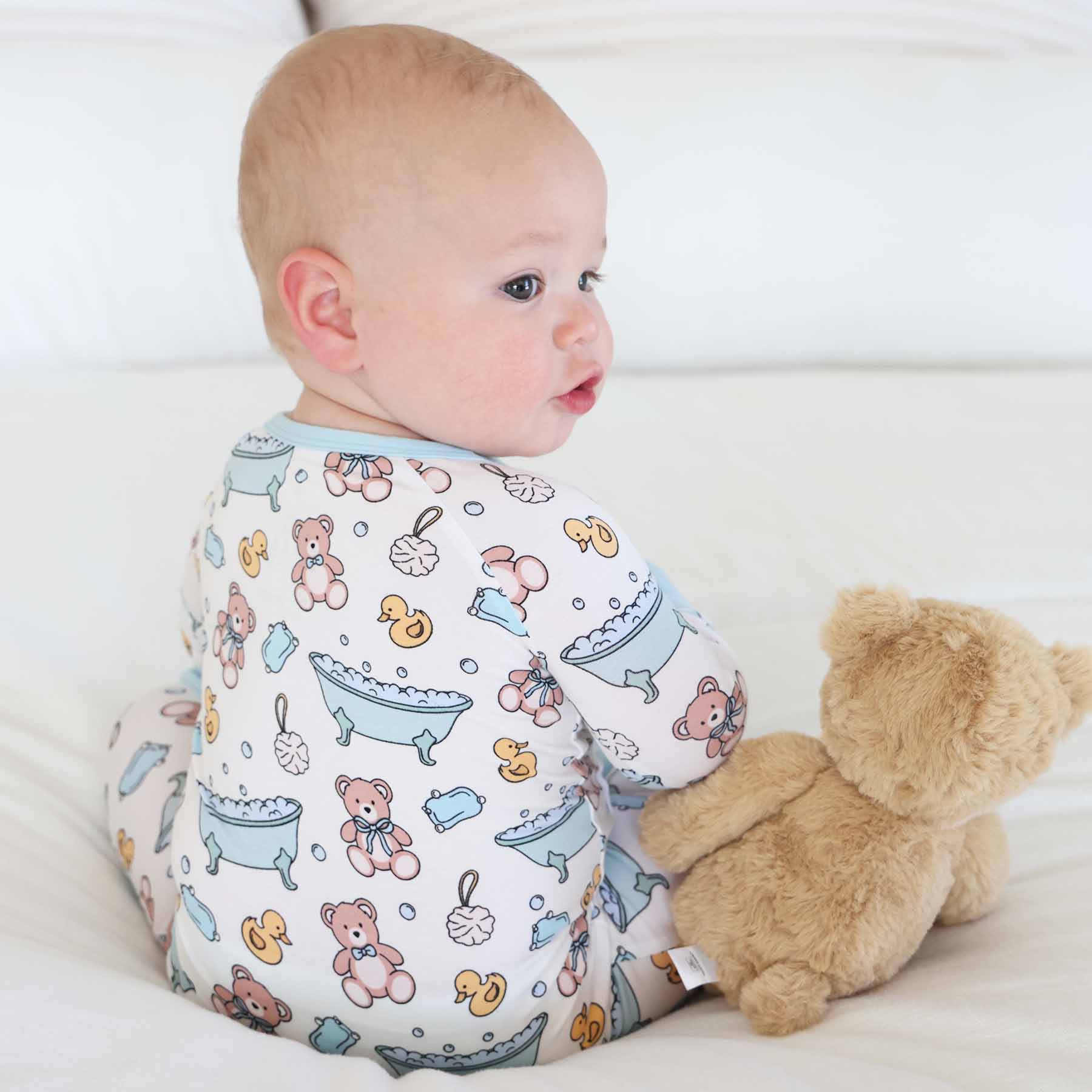  Bathtime Besties Convertible Zip Romper | Blue、mySite、layawaytickets