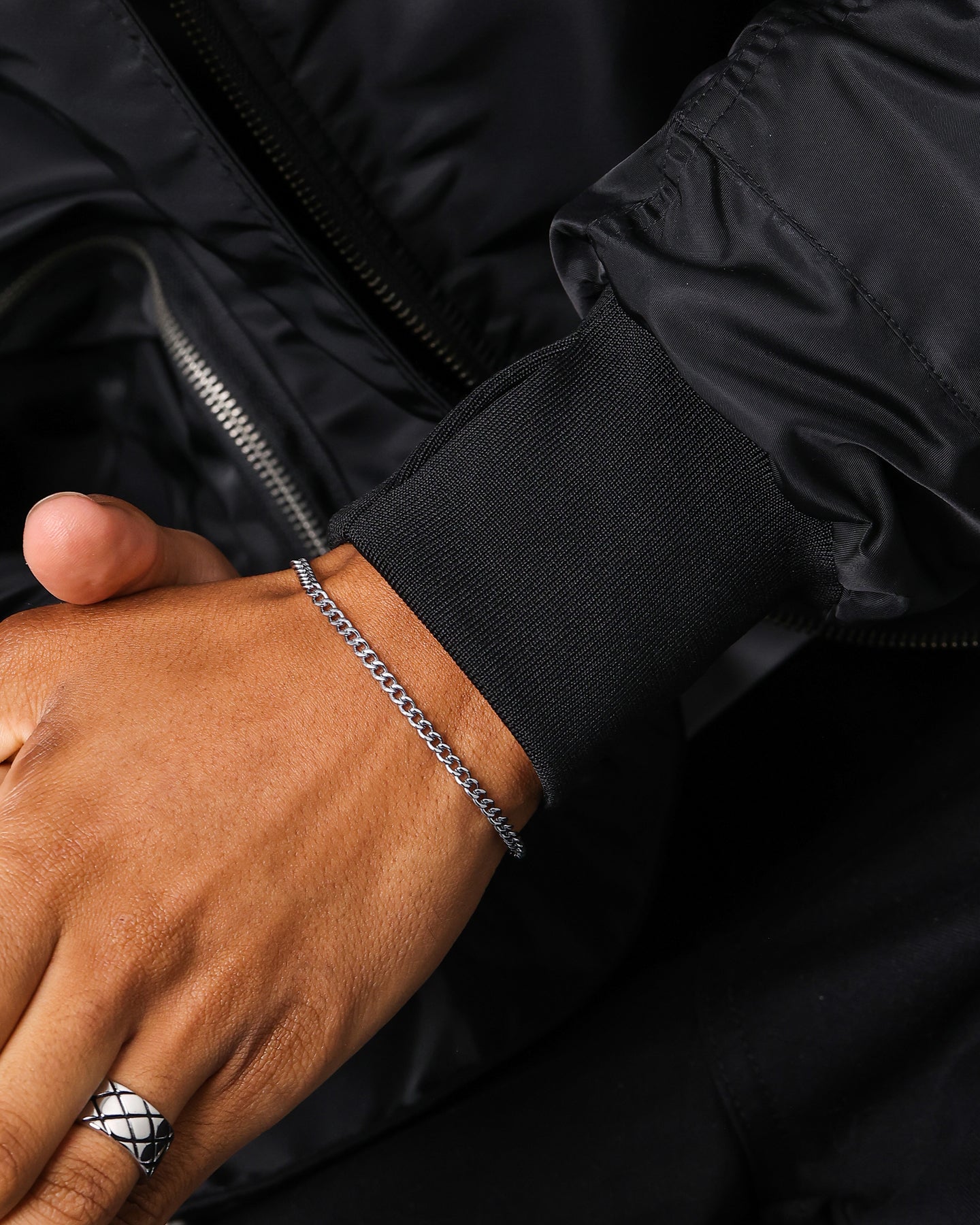 Saint Morta 3mm Cuban Bracelet White Gold、mySite、zt4zffjzw